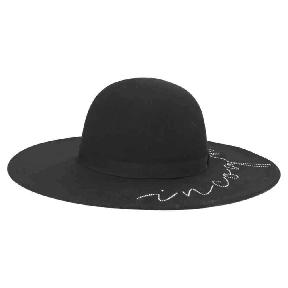 Eugenia Kim Black with Incognito Crystal Decoration in Black Wool